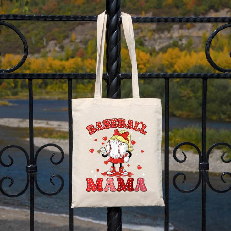 Baseball Mama Sports Mom Baseball Valentine Drip Girls Women Canvas Tote Bag Baseball Mama Sports Mom Baseball Valentine Drip Girls Women Canvas Tote Bag
