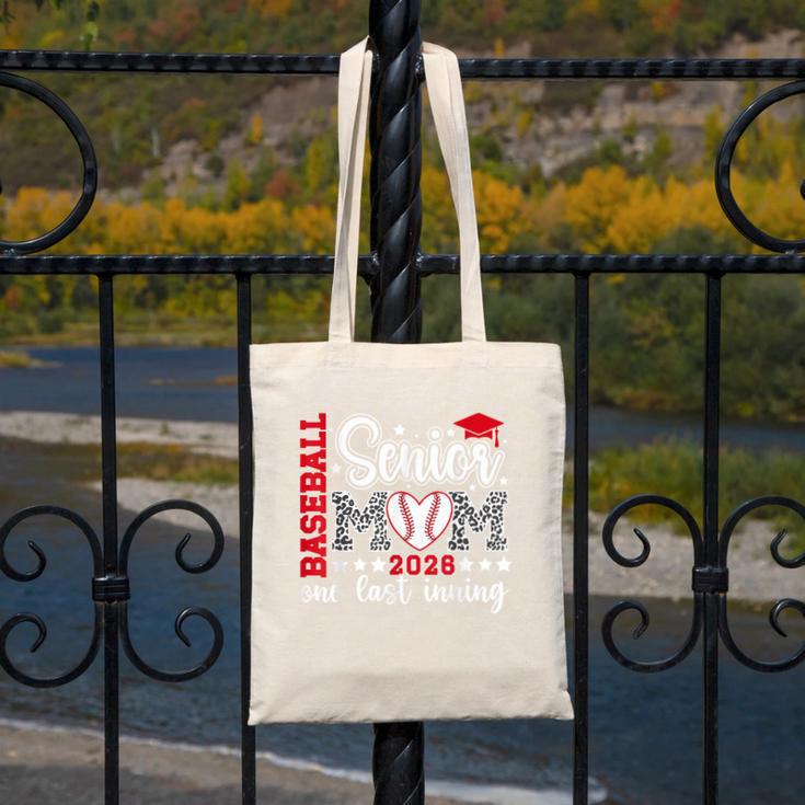 Baseball Senior Mom 2026 Last Inning Baseball Senior Mama Canvas Tote Bag