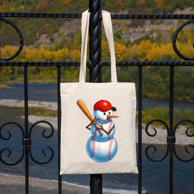 Baseball Snowman Merry Christmas Xmas Pajamas Men Women Kids Canvas Tote Bag Baseball Snowman Merry Christmas Xmas Pajamas Men Women Kids Canvas Tote Bag
