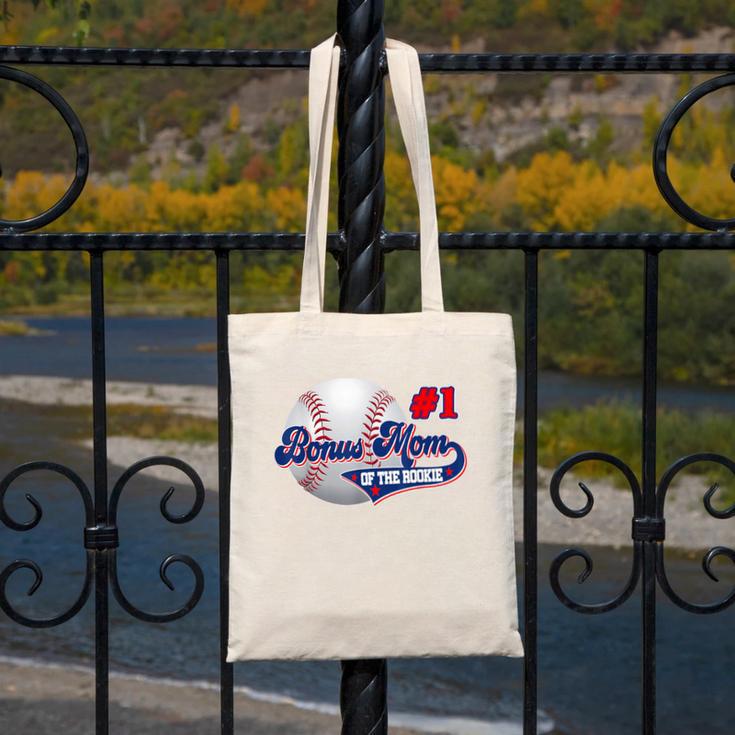 Bonus Mom Rookie Of Year 1st Birthday Baseball Theme Canvas Tote Bag Bonus Mom Rookie Of Year 1st Birthday Baseball Theme Canvas Tote Bag