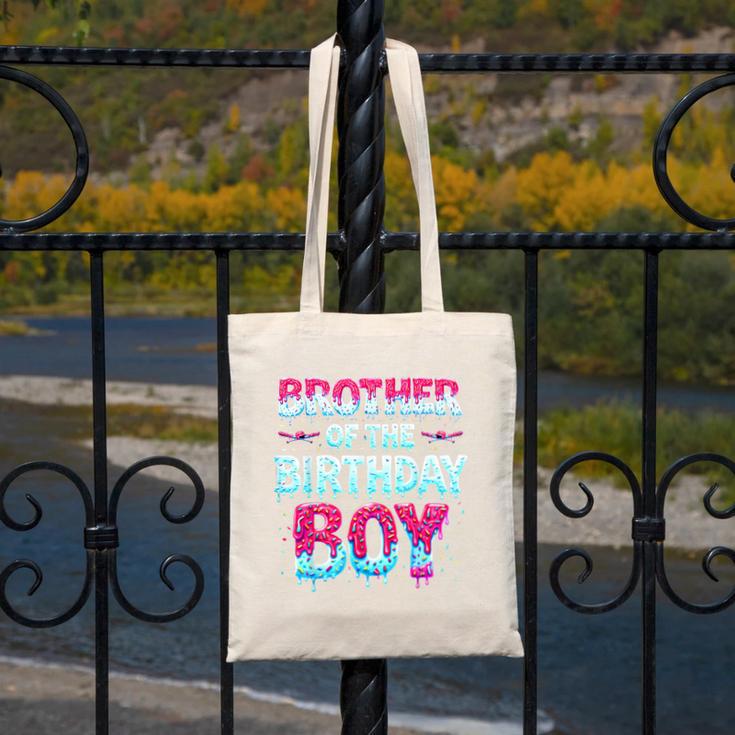 Brother Of The Birthday Boy Ice Cream Baseball Family Party Canvas Tote Bag