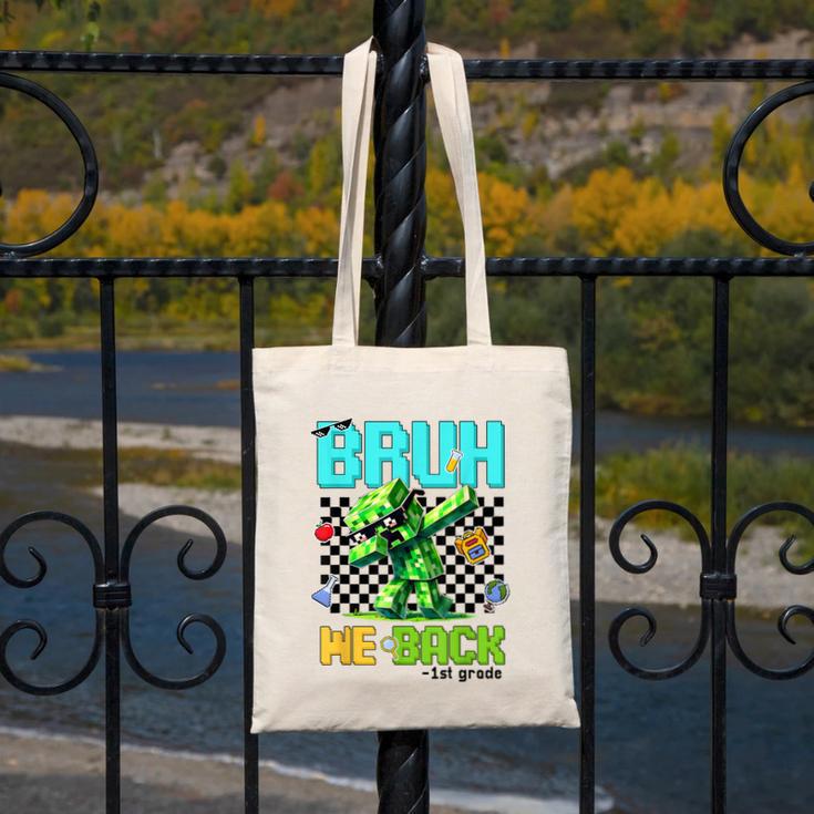 Bruh We Back 1st Grade Back To School Gamer Dabbing Boy Kids Canvas Tote Bag Bruh We Back 1st Grade Back To School Gamer Dabbing Boy Kids Canvas Tote Bag