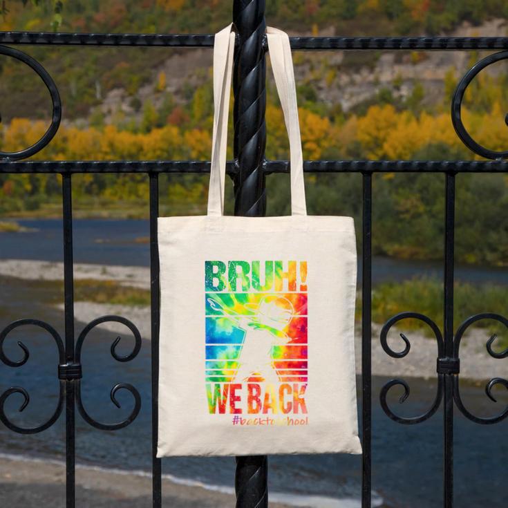 Bruh We Back First Day Of School Kids Back To School Boys Canvas Tote Bag Bruh We Back First Day Of School Kids Back To School Boys Canvas Tote Bag