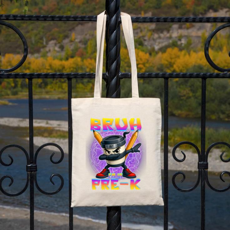 Bruh I'm In Pre-K Back To School Italian Brainrot Premium Tri-Blend Canvas Tote Bag Bruh I'm In Pre-K Back To School Italian Brainrot Premium Tri-Blend Canvas Tote Bag
