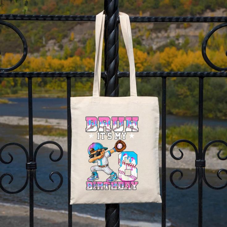 Bruh It's My 8th Birthday Baseball Ice Cream Drip 8 Year Old Canvas Tote Bag Bruh It's My 8th Birthday Baseball Ice Cream Drip 8 Year Old Canvas Tote Bag