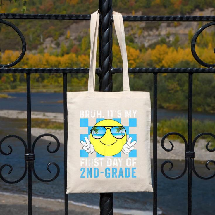 Bruh It's My First Day Of 2nd-Grade Back To School Kids Boys Canvas Tote Bag Bruh It's My First Day Of 2nd-Grade Back To School Kids Boys Canvas Tote Bag