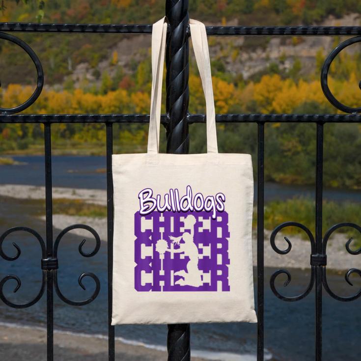 Bulldogs Cheer Back To School Cheerleading Spirit P Canvas Tote Bag Bulldogs Cheer Back To School Cheerleading Spirit P Canvas Tote Bag