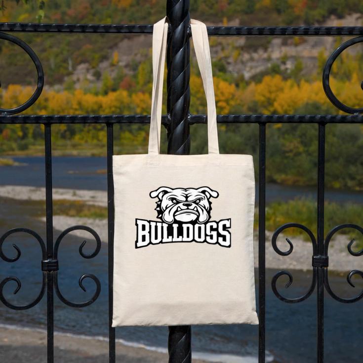 Bulldogs Mascot Back To School Team Spirit Canvas Tote Bag Bulldogs Mascot Back To School Team Spirit Canvas Tote Bag
