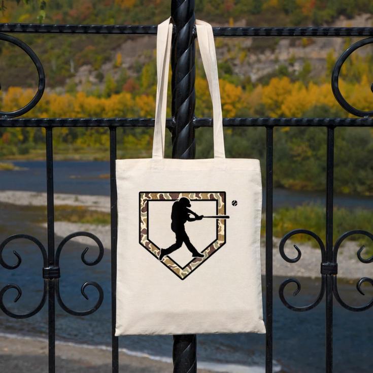 Camo Home Plate Camouflage Baseball Batter Youth Boys Canvas Tote Bag Camo Home Plate Camouflage Baseball Batter Youth Boys Canvas Tote Bag