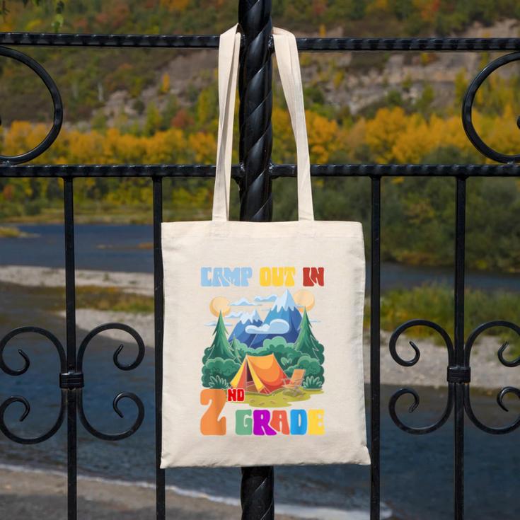 Camp Out In 2nd Grade Back To School For Camping Lover Canvas Tote Bag Camp Out In 2nd Grade Back To School For Camping Lover Canvas Tote Bag