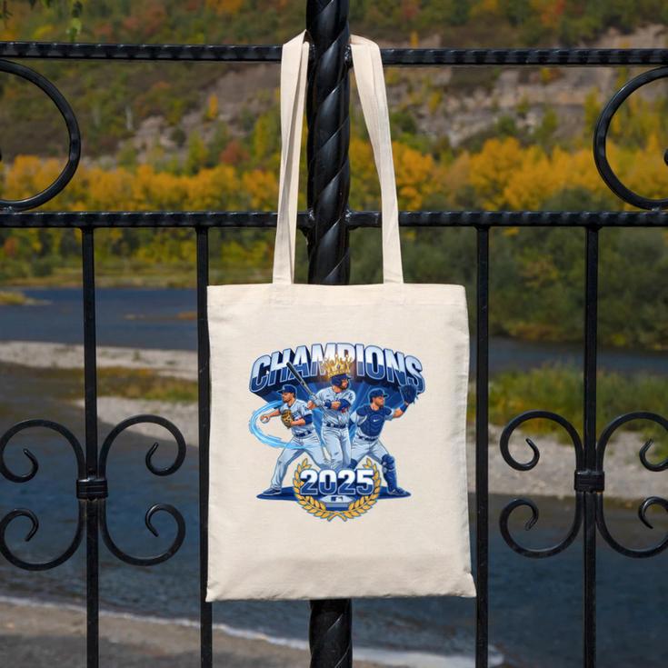 Champions 2025 Baseball Retro Athletic Celebration Theme Canvas Tote Bag Champions 2025 Baseball Retro Athletic Celebration Theme Canvas Tote Bag