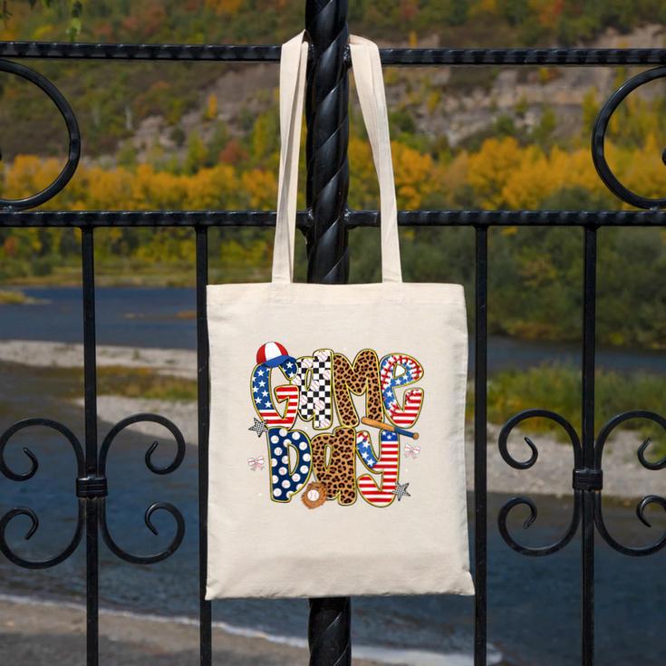 Checkered Leopard Game Day Baseball Men Women Kids Canvas Tote Bag Checkered Leopard Game Day Baseball Men Women Kids Canvas Tote Bag