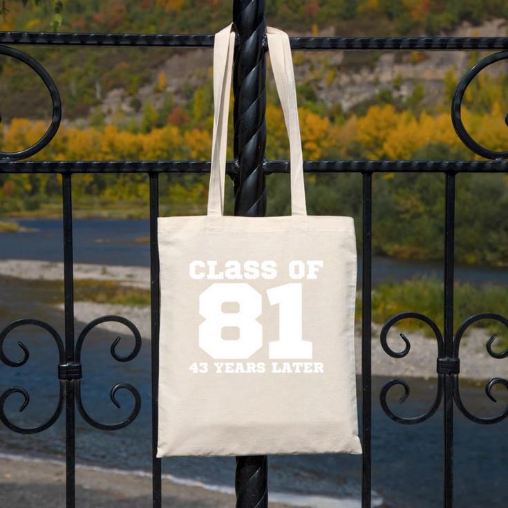 Class Of 1981 43 Years Later Reunions SQUAD Back To School Canvas Tote Bag