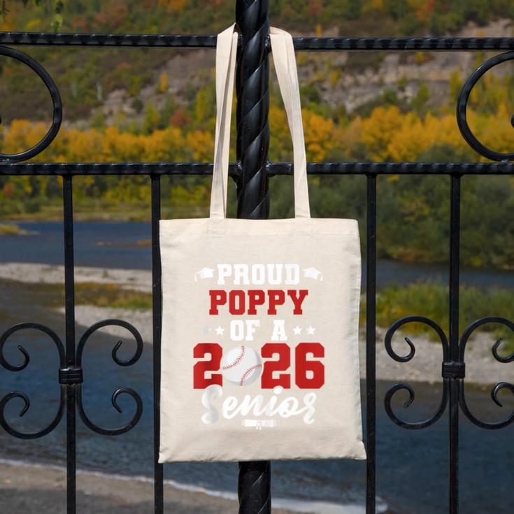 Class Of 2026 Senior Year Baseball Poppy 2026 Graduate Canvas Tote Bag