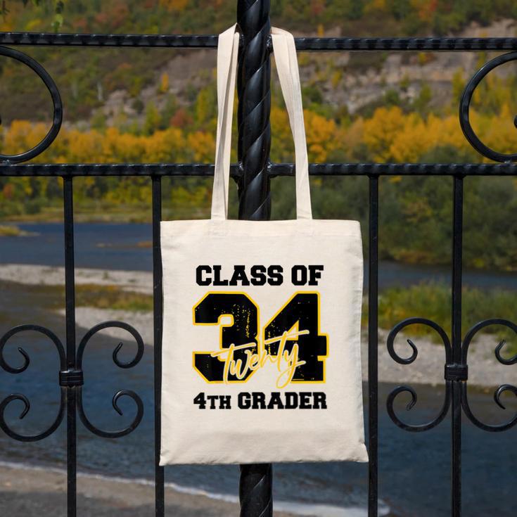 Class Of 2034 4th Grader Elementary School Back To School Canvas Tote Bag Class Of 2034 4th Grader Elementary School Back To School Canvas Tote Bag