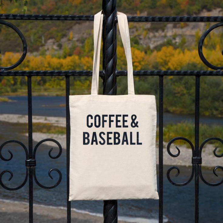 Coffee And Baseball Canvas Tote Bag Coffee And Baseball Canvas Tote Bag