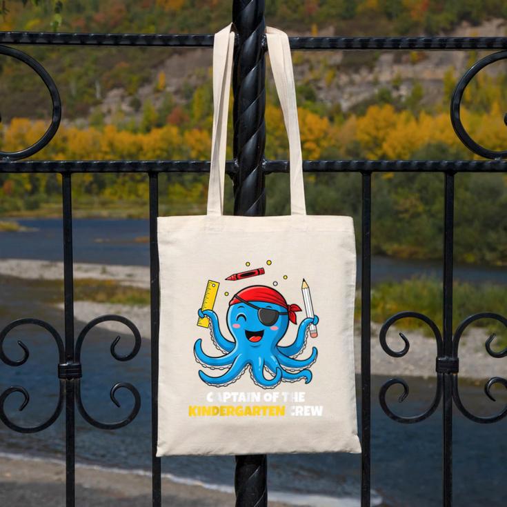Cute Octopus Pirate Kindergarten Boys Kids Back To School Canvas Tote Bag