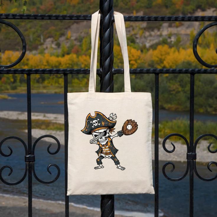 Dabbing Pirate Skeleton Baseball Dab Costume Boys Kids Men Canvas Tote Bag Dabbing Pirate Skeleton Baseball Dab Costume Boys Kids Men Canvas Tote Bag