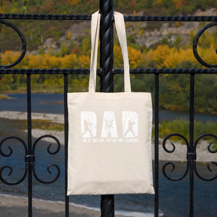 Dad Baseball The Man The Myth The Legend Daddy Father's Day Canvas Tote Bag Dad Baseball The Man The Myth The Legend Daddy Father's Day Canvas Tote Bag