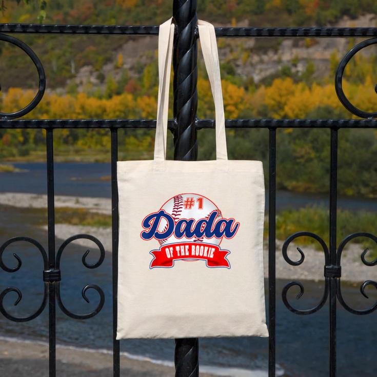 Dada Rookie Of Year 1st Birthday Baseball Theme Matching Canvas Tote Bag Dada Rookie Of Year 1st Birthday Baseball Theme Matching Canvas Tote Bag