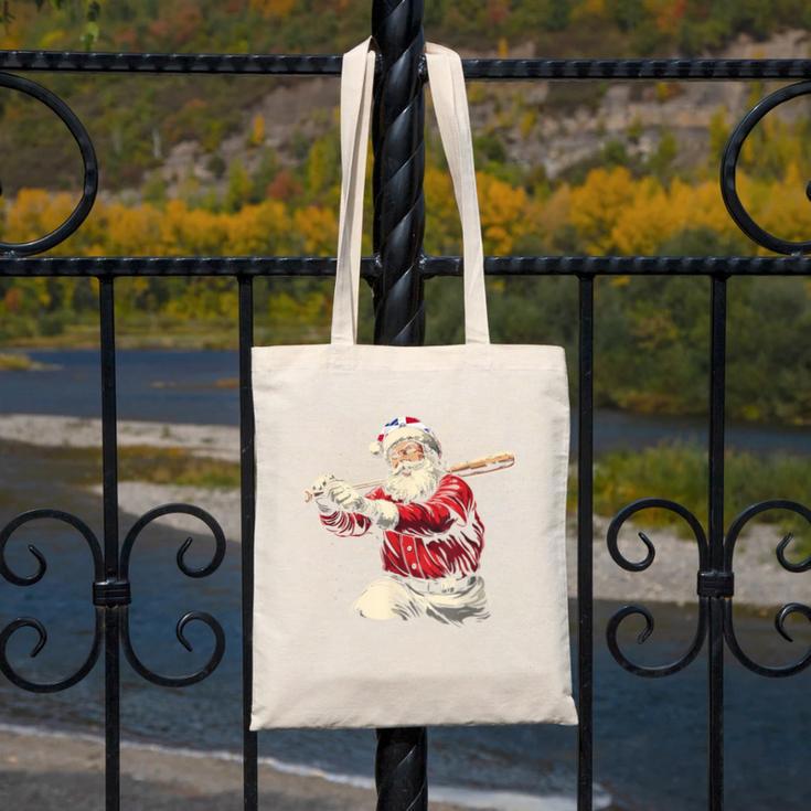 Dominican Santa Christmas Beisbol Baseball Dominicano Canvas Tote Bag Dominican Santa Christmas Beisbol Baseball Dominicano Canvas Tote Bag