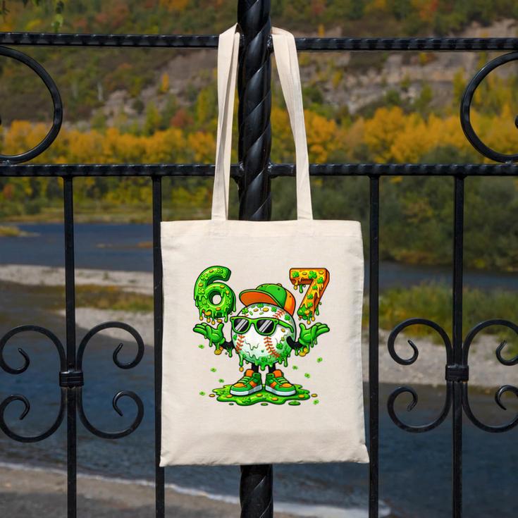 Drip Baseball Irish Shamrock St Patricks Men Boy Kid Canvas Tote Bag