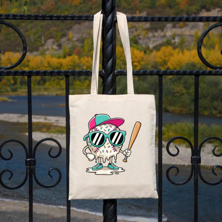 Dripping Baseball Baseball Lover Player Baseballer Canvas Tote Bag