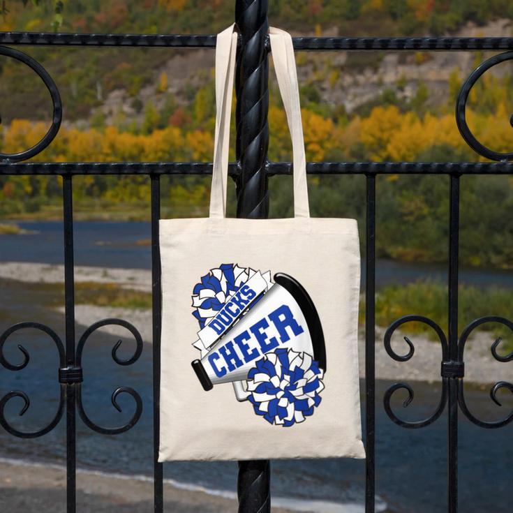 Ducks Cheer Back To School Cheerleading Spirit B Canvas Tote Bag Ducks Cheer Back To School Cheerleading Spirit B Canvas Tote Bag