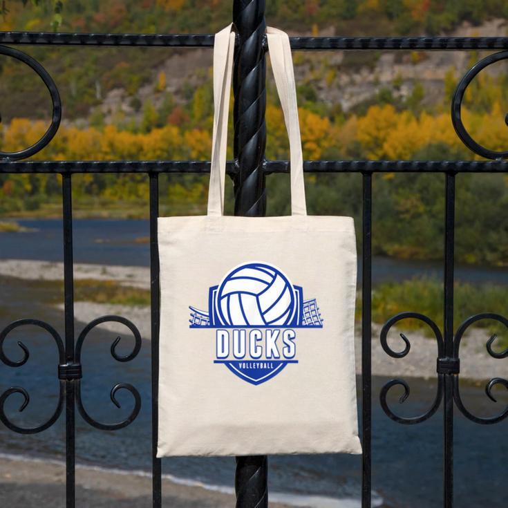 Ducks Volleyball Back To School Spirit B Canvas Tote Bag Ducks Volleyball Back To School Spirit B Canvas Tote Bag