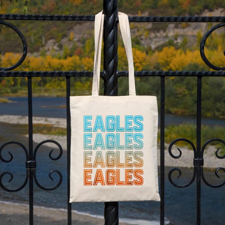Eagle Mascot Back To School Spirit Kids Boys Girls Men Women Canvas Tote Bag Eagle Mascot Back To School Spirit Kids Boys Girls Men Women Canvas Tote Bag