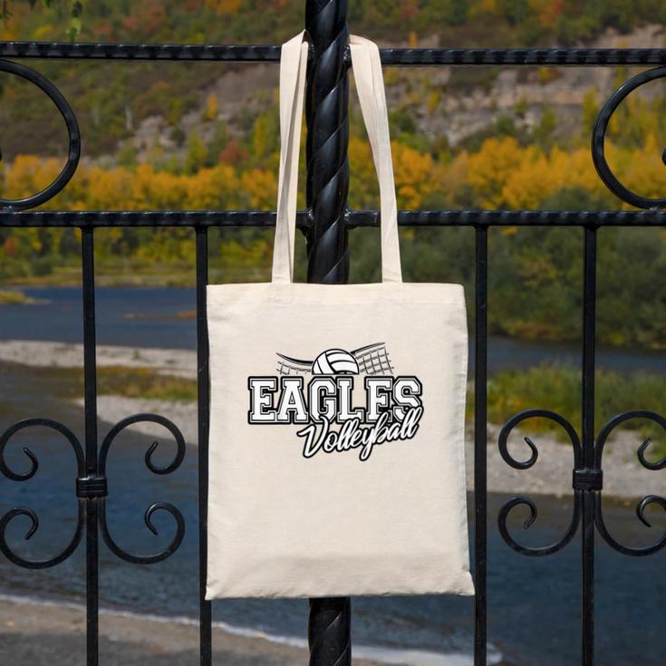 Eagles Volleyball Back To School Spirit Canvas Tote Bag Eagles Volleyball Back To School Spirit Canvas Tote Bag