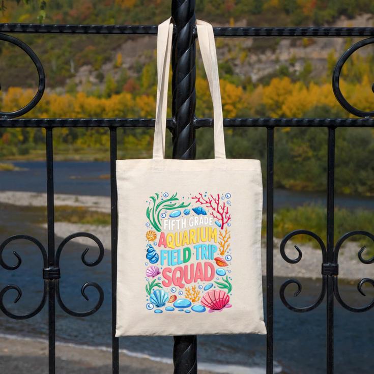 Fifth Grade Aquarium Trip Squad Matching Back To School Canvas Tote Bag Fifth Grade Aquarium Trip Squad Matching Back To School Canvas Tote Bag