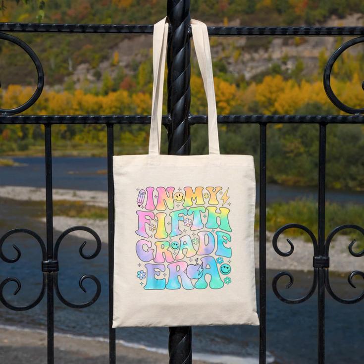 In My Fifth Grade Era Girl Tie Dye 5th Grade Back To School Canvas Tote Bag In My Fifth Grade Era Girl Tie Dye 5th Grade Back To School Canvas Tote Bag