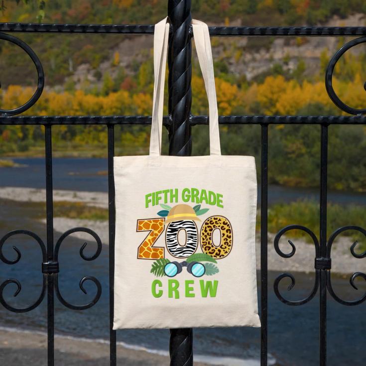 Fifth Grade Zoo Crew Wild Animal Safari Back To School Canvas Tote Bag Fifth Grade Zoo Crew Wild Animal Safari Back To School Canvas Tote Bag
