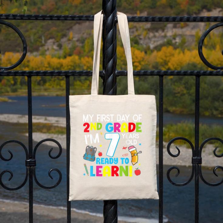 My First Day Of 2nd Grade Back To School 2nd Grade Girls Boy Canvas Tote Bag My First Day Of 2nd Grade Back To School 2nd Grade Girls Boy Canvas Tote Bag