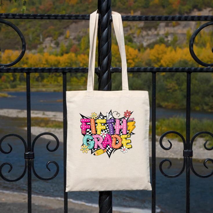 First Day Of School Fifth Grade Back To School Kids Canvas Tote Bag First Day Of School Fifth Grade Back To School Kids Canvas Tote Bag