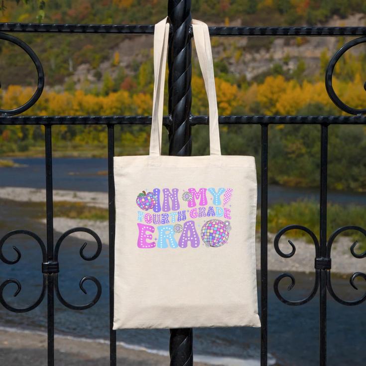 In My Fourth Grade Era Retro Back To School Disco Ball Canvas Tote Bag