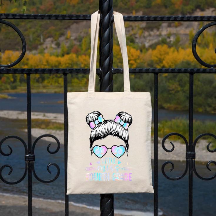 Fourth Grade Little Miss Back To School 4th Grade Little Canvas Tote Bag