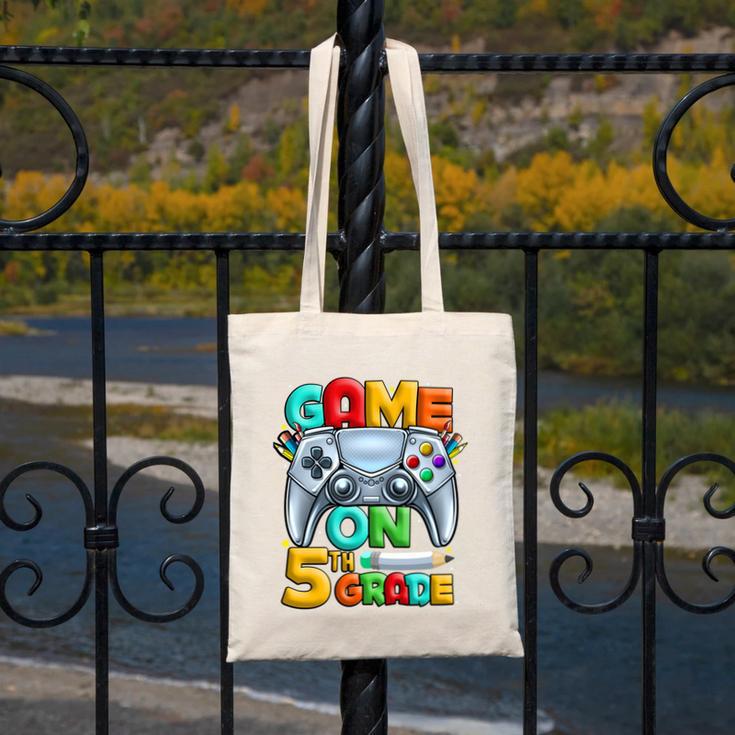 Game On 5th Grade Back To School 5th Grade Level Unlocked Performance Canvas Tote Bag Game On 5th Grade Back To School 5th Grade Level Unlocked Performance Canvas Tote Bag