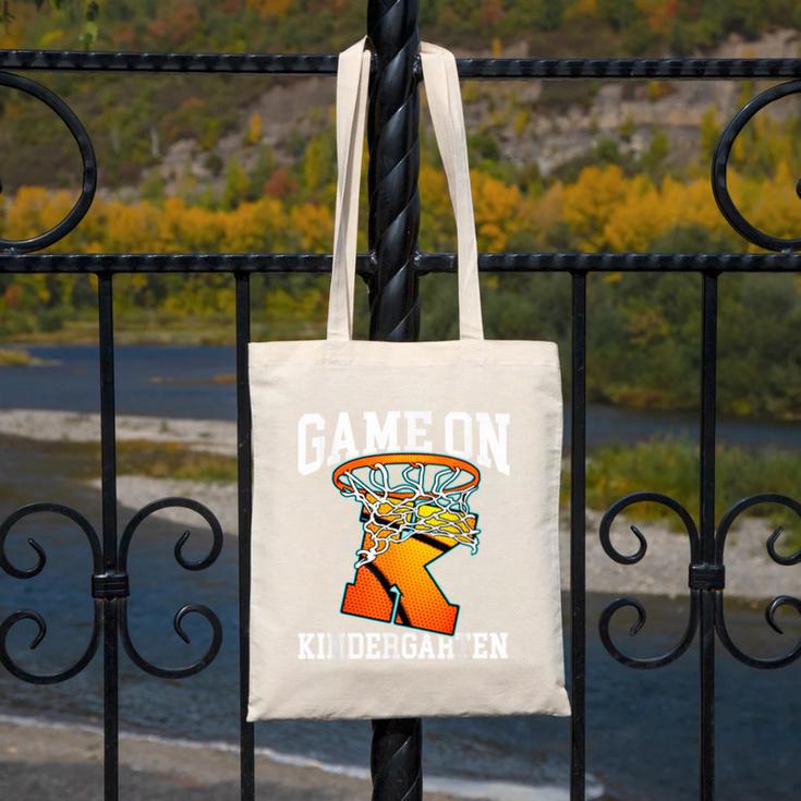 Game On Kindergarten Basketball Back To School Student Boys Canvas Tote Bag Game On Kindergarten Basketball Back To School Student Boys Canvas Tote Bag