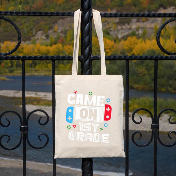Gamer Back To School Game 1st Grade Kids Boys Canvas Tote Bag Gamer Back To School Game 1st Grade Kids Boys Canvas Tote Bag