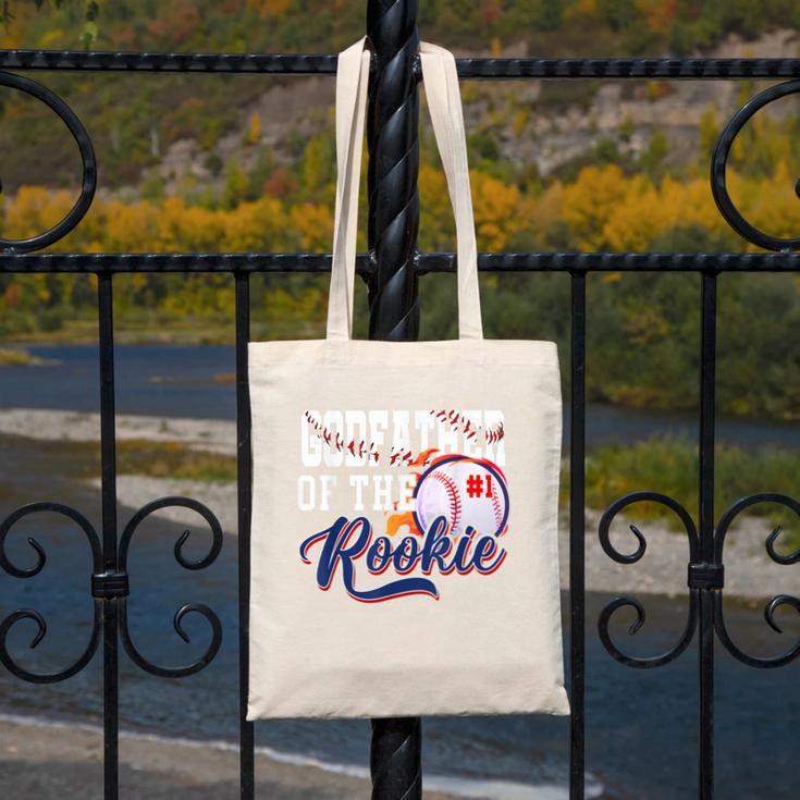 Godfather Rookie Of Year 1st Birthday Baseball Theme Canvas Tote Bag