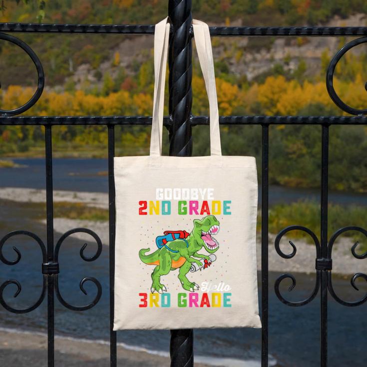 Goodbye 2nd Grade Hello 3rd GradeRex Back To School Canvas Tote Bag Goodbye 2nd Grade Hello 3rd GradeRex Back To School Canvas Tote Bag