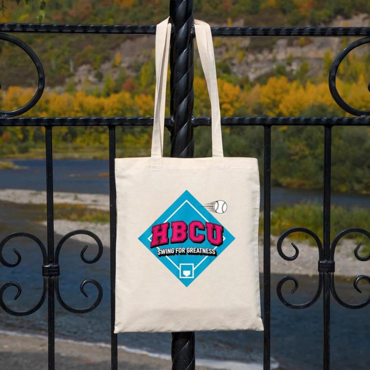 HBCU Swing For Greatness Baseball Softball College Apparel Canvas Tote Bag HBCU Swing For Greatness Baseball Softball College Apparel Canvas Tote Bag
