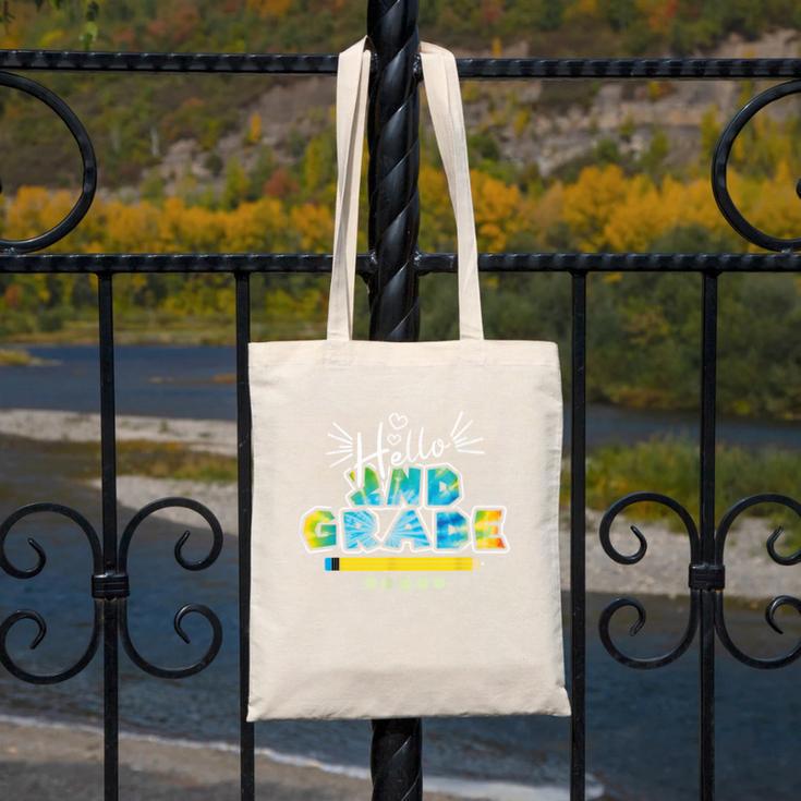 Hello 2nd Grade Back To School First Day Of School Canvas Tote Bag Hello 2nd Grade Back To School First Day Of School Canvas Tote Bag