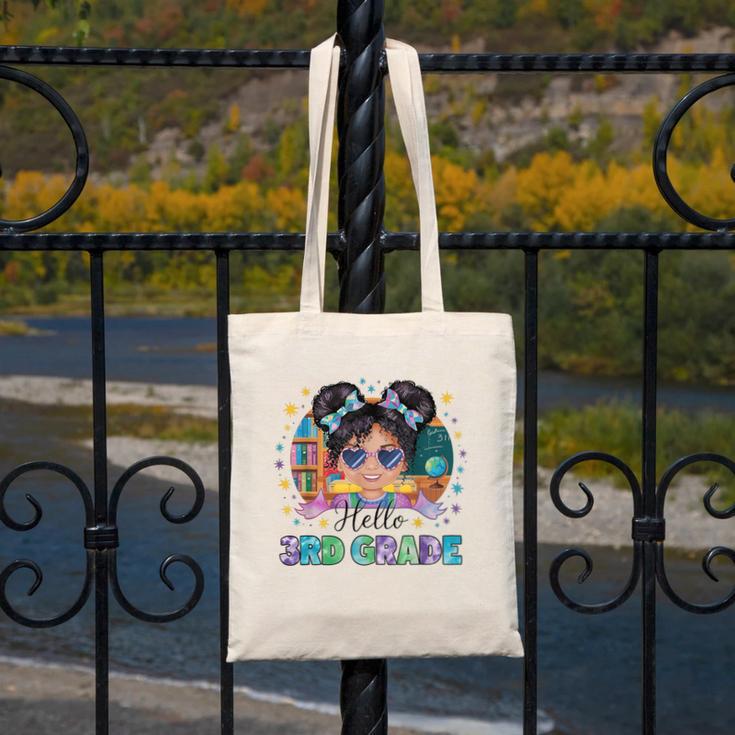 Hello 3rd Grade Girl Back To School Kids Boys Girls Canvas Tote Bag