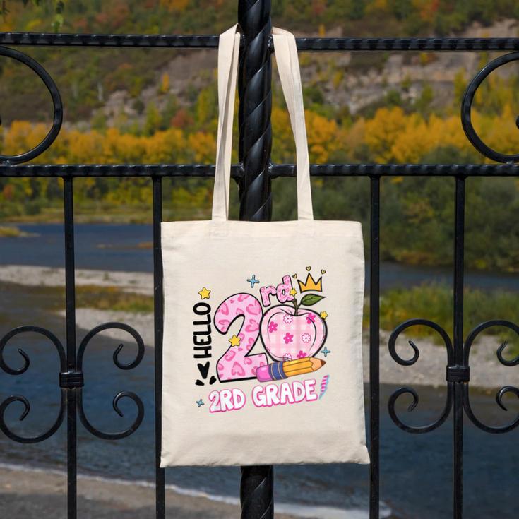 Hello Second 2nd Grade Leopard Tie Dye Girl Back To School Canvas Tote Bag Hello Second 2nd Grade Leopard Tie Dye Girl Back To School Canvas Tote Bag