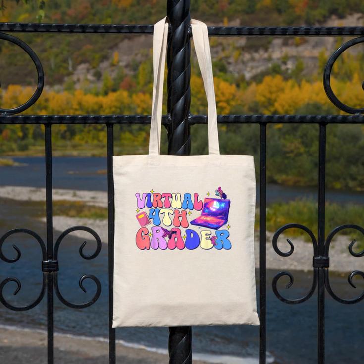 Homeschool 4th Grade Virtual 4th Grader Back To School Canvas Tote Bag Homeschool 4th Grade Virtual 4th Grader Back To School Canvas Tote Bag