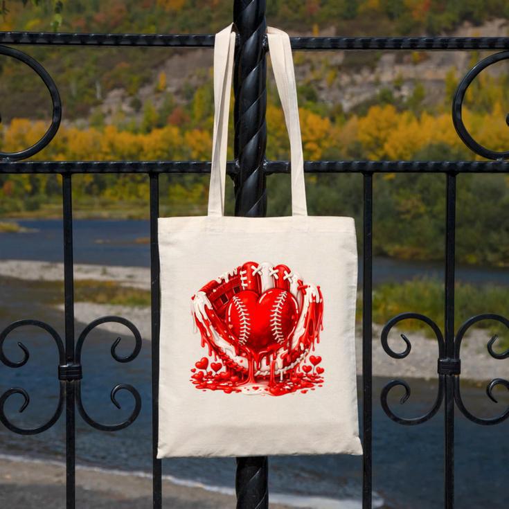Ice Cream Drip Heart Valentines Day Baseball Boys Youth Kids Canvas Tote Bag Ice Cream Drip Heart Valentines Day Baseball Boys Youth Kids Canvas Tote Bag