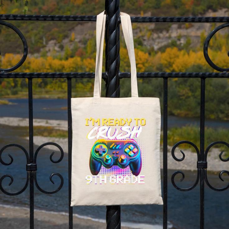 I'm Ready To Crush 9th Grade Back To School Video Game Boys Canvas Tote Bag I'm Ready To Crush 9th Grade Back To School Video Game Boys Canvas Tote Bag